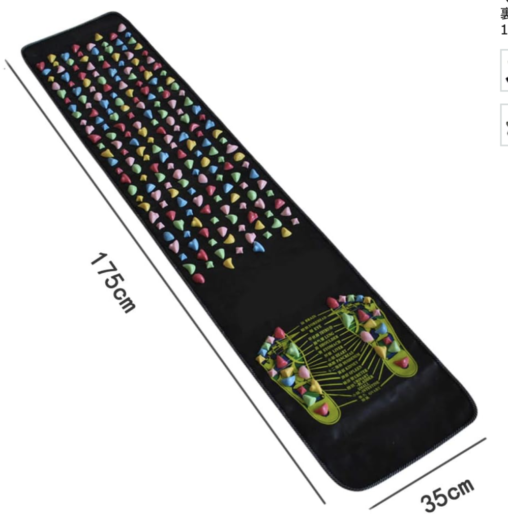  足つぼ刺激マット 足つぼ マット マッサージシート マッサージ 足裏 折りたたみ 血行促進 175*35cm